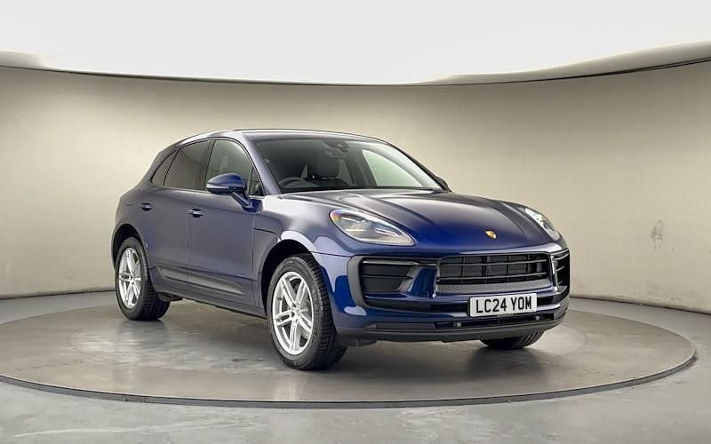 Gentian blue Used 2024 Porsche Macan SUV | £53,200 - Image 1/4