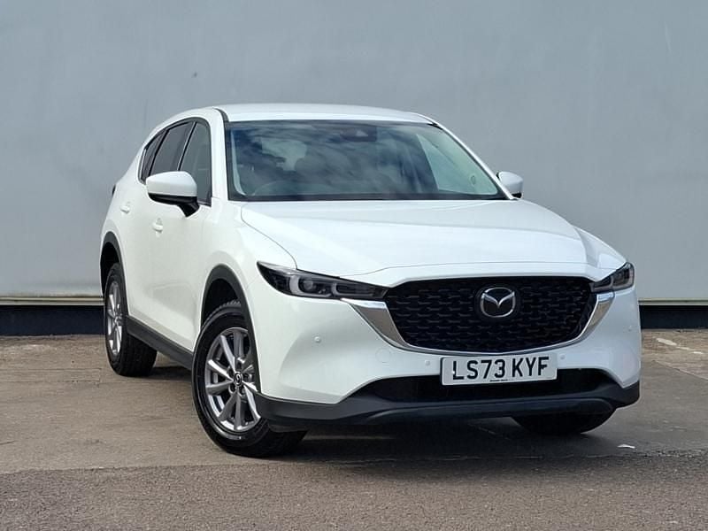 White Used 2023 Mazda CX-5 Center-Line SUV | £18,498 (Good price) - Image 1/4