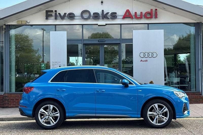 Blue Used 2022 Audi Q3 S-Line SUV | £23,490 (Good price) - Image 1/4