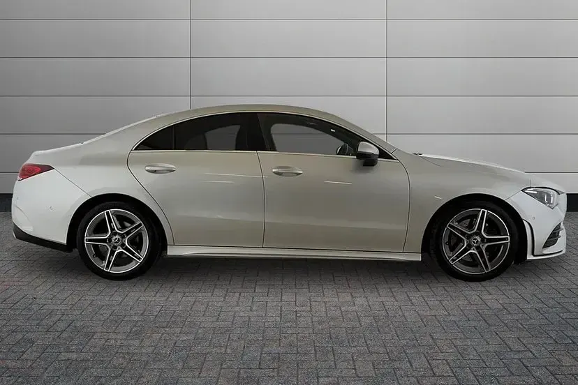 Used Mercedes CLA200 AMG line 161 HP (118 kW) 2021 Silver Coupe