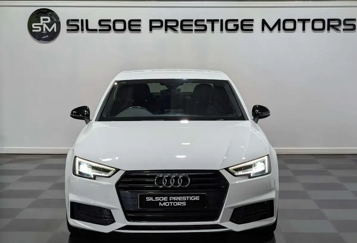 Used Audi A4 Black Edition 150 HP (110 kW) 2018 White Sedan