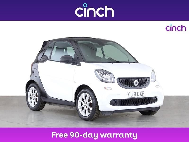 Black Used 2018 Smart ForTwo Cabrio Passion Cabriolet | £8,349 (Good price) - Image 1/3