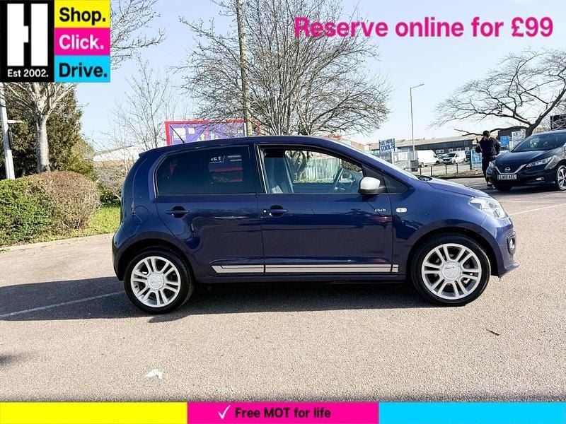 Used VW up! CLUB 75 HP (55 kW) 2015 Blue Hatchback