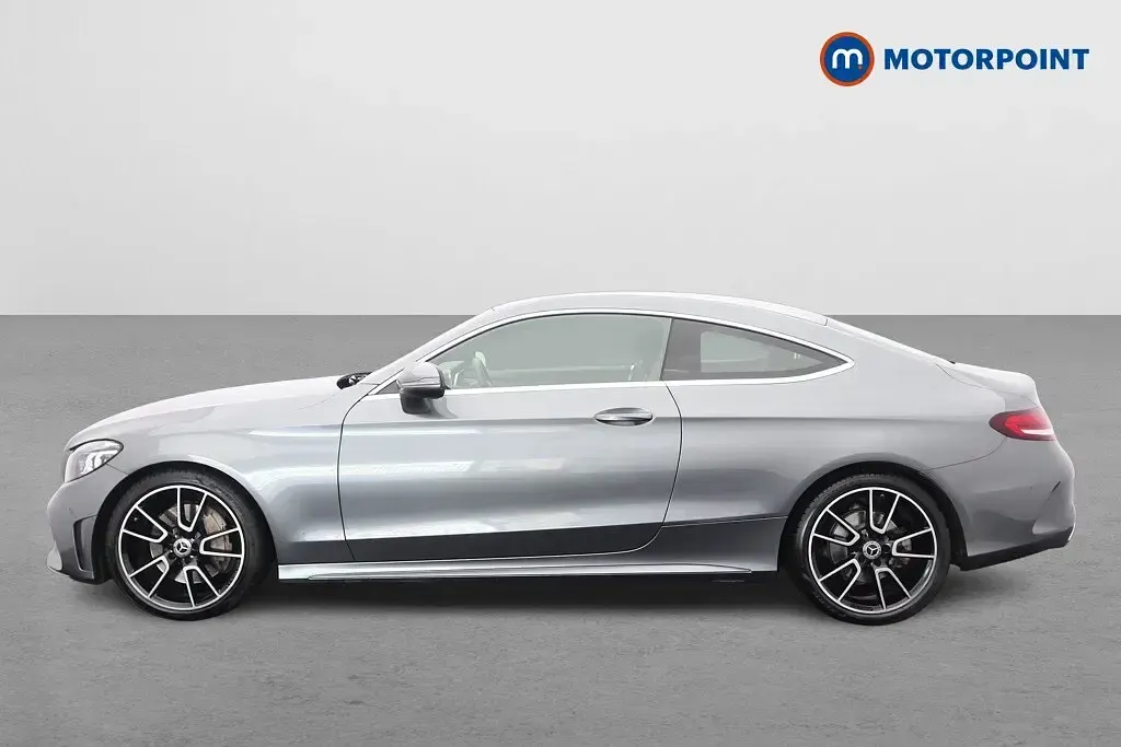 Used Mercedes C300 AMG line 258 HP (189 kW) 2019 Grey Coupe