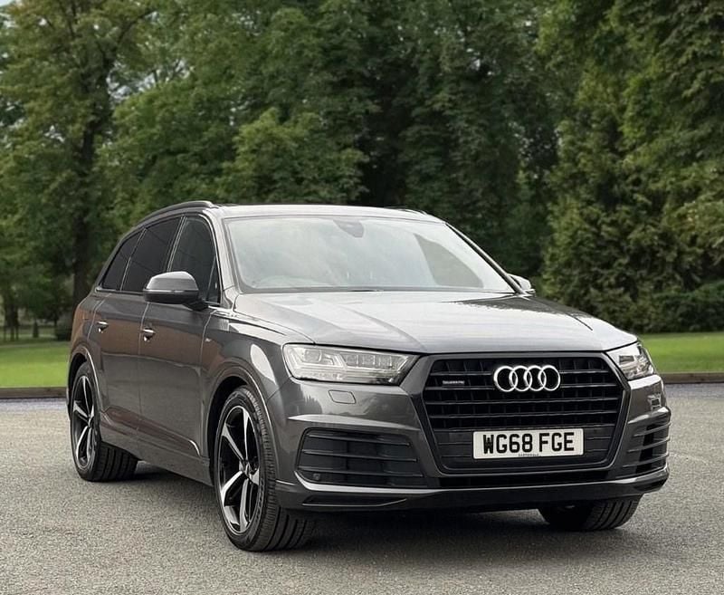 Grey Used 2018 Audi Q7 Black Edition SUV | £27,495 (Good price) - Image 1/4