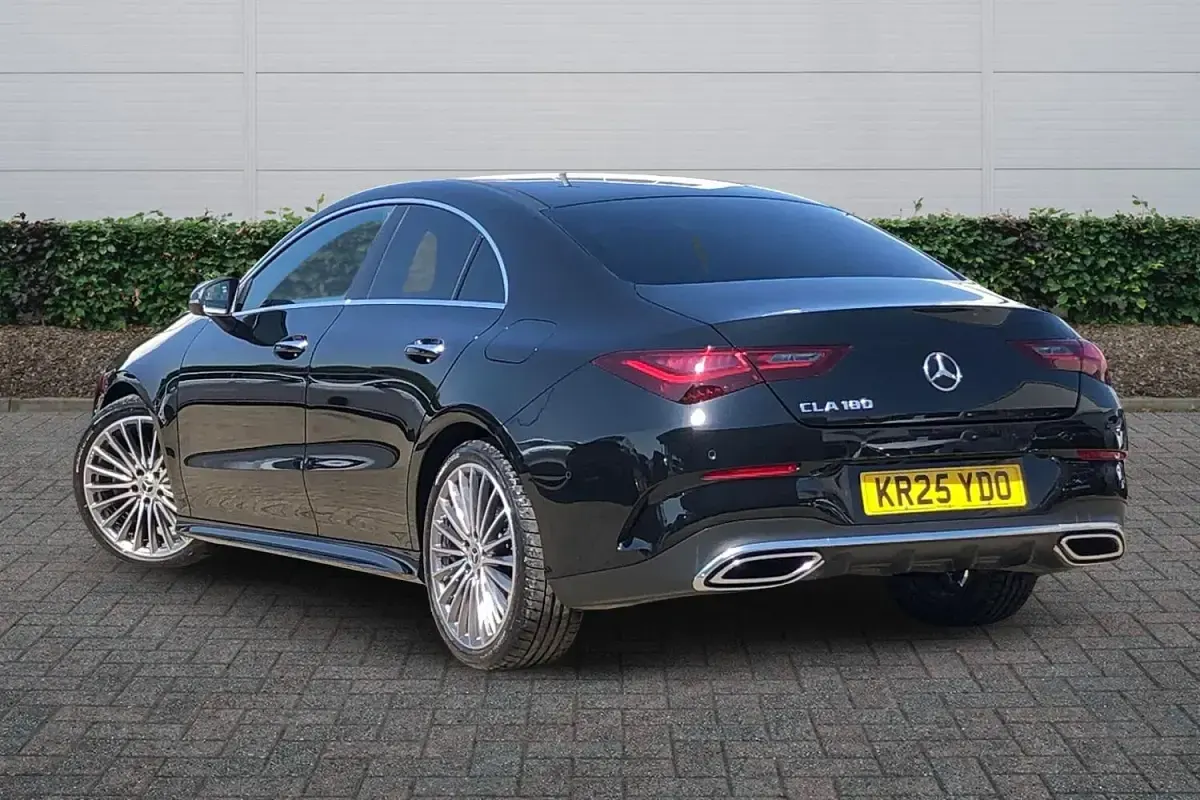 Used Mercedes CLA180 AMG Line Premium 136 HP (100 kW) 2025 Cosmos black metallic Coupe