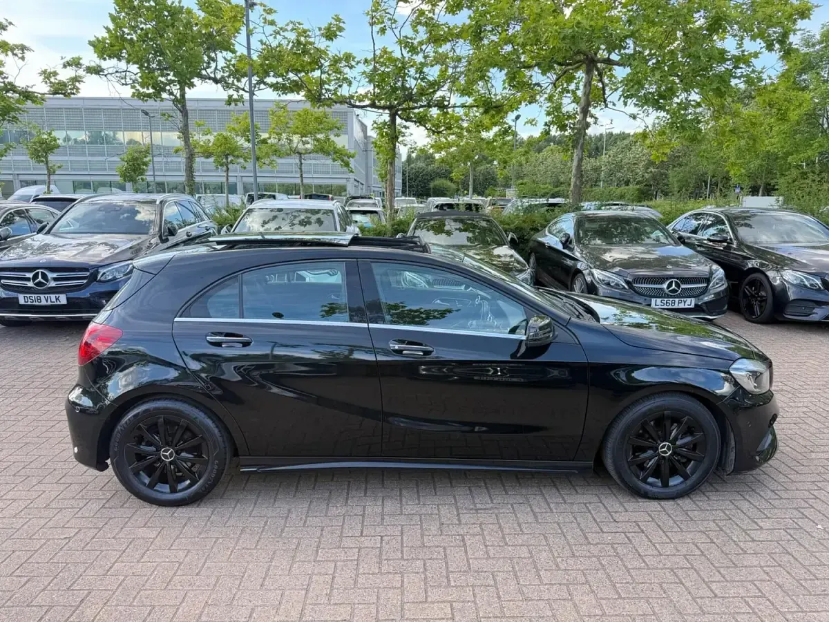 Used Mercedes A200 AMG line 2018 Black Hatchback