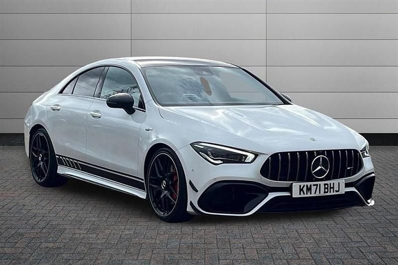 Digital white Used 2021 Mercedes CLA45 AMG Sedan | £40,490 (Fair price) - Image 1/4
