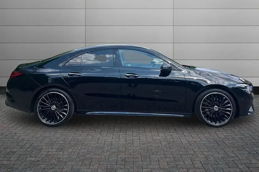 Used Mercedes CLA200 AMG Line Premium Plus 175 HP (128 kW) 2025 Cosmos black Coupe