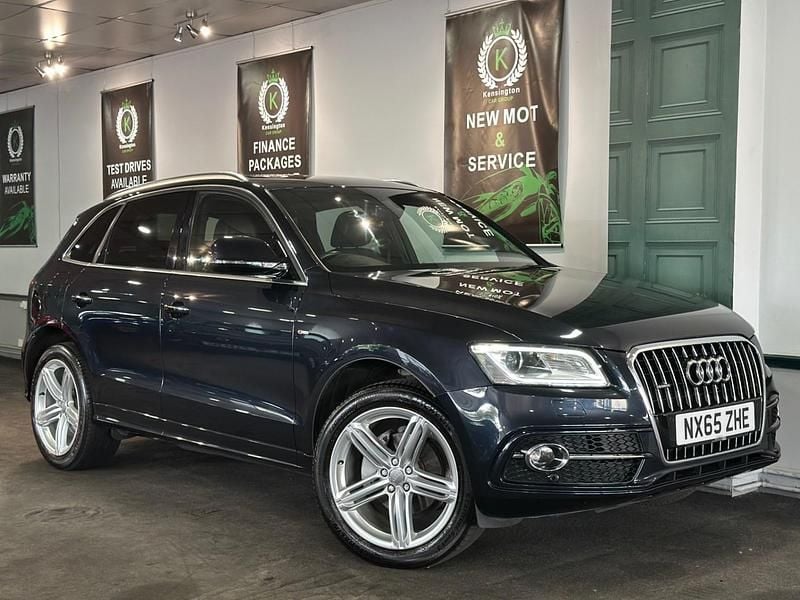Blue Used 2015 Audi Q5 S-line plus SUV | £9,990 (Good price) - Image 1/4