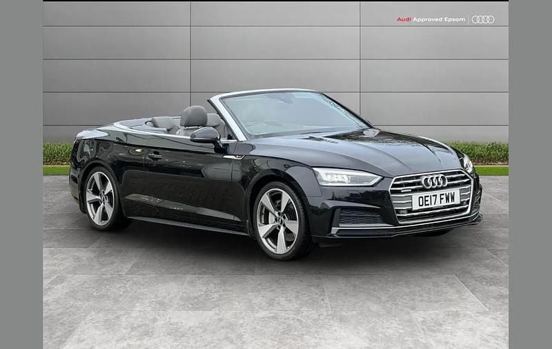 Used Audi A5 Cabriolet S-Line 252 HP (185 kW) 2017 Black Cabriolet