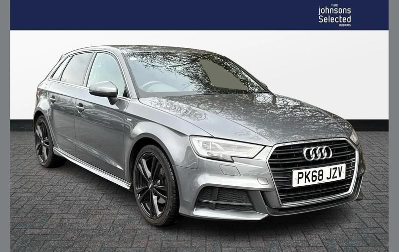 Grey Used 2018 Audi A3 S-Line Hatchback | £12,285 (Good price) - Image 1/4