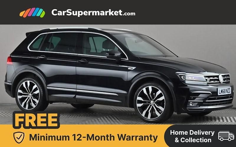 Black Used 2018 VW Tiguan R-line SUV | £18,697 (Good price) - Image 1/4