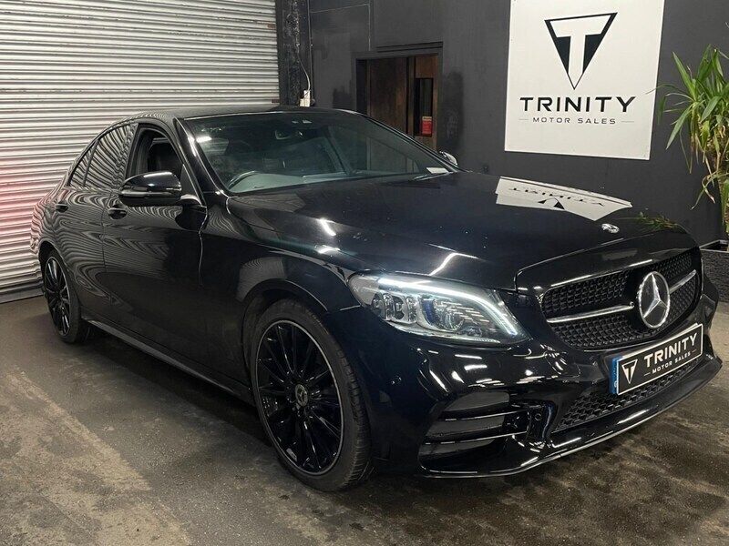 Black Used 2020 Mercedes C220 AMG Line Premium Sedan | £16,995 (Good price) - Image 1/4