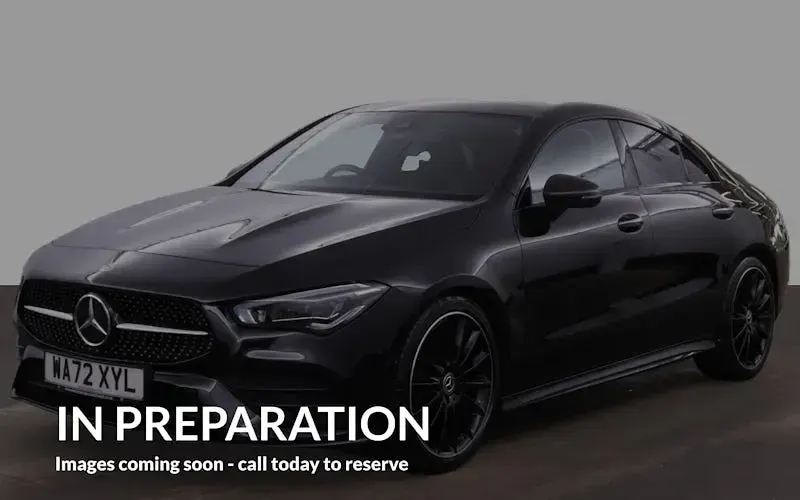 Used Mercedes CLA180 AMG line 136 HP (100 kW) 2022 Black Coupe