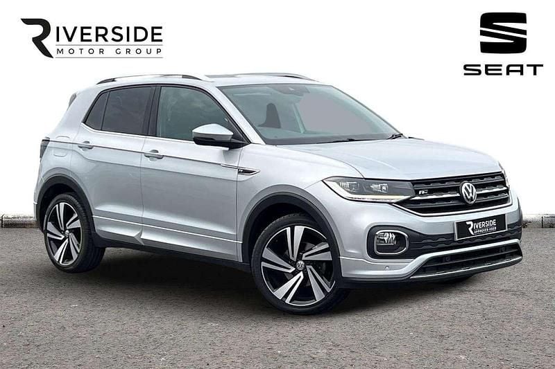 Reflex silver Used 2019 VW T-Cross R-line SUV | £14,790 (Good price) - Image 1/4