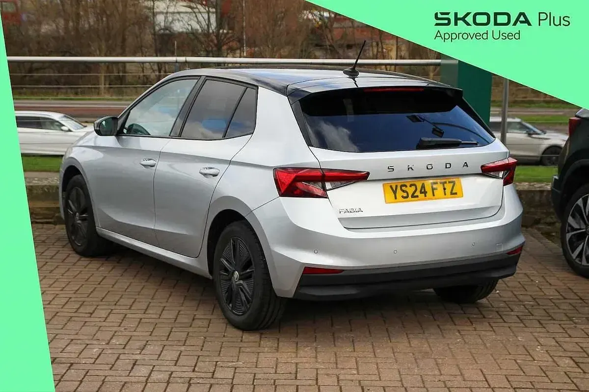 Used Skoda Fabia Colour Edition 113 HP (83 kW) 2024 Brilliant silver metallic black magic pearl effect Hatchback