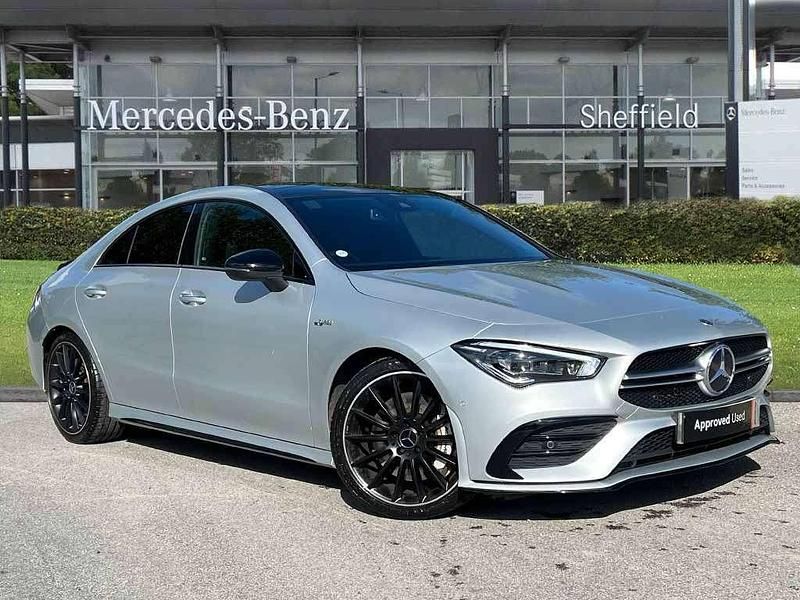 Silver Used 2021 Mercedes CLA35 AMG Premium Plus Coupe | £34,285 (Expensive) - Image 1/4