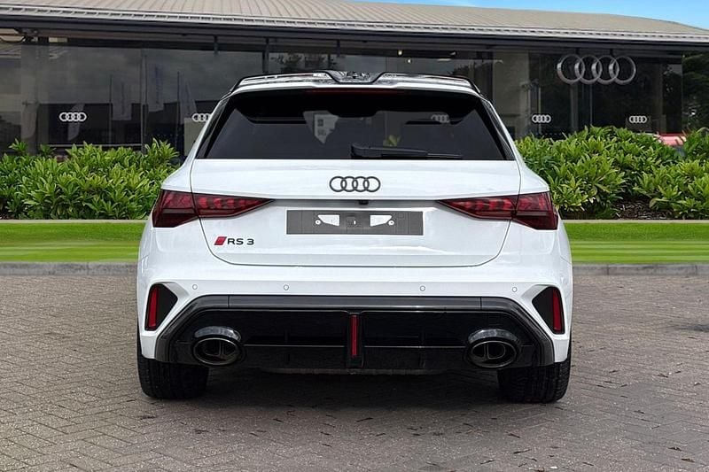 New Audi RS3 Advanced 2026 White Sedan