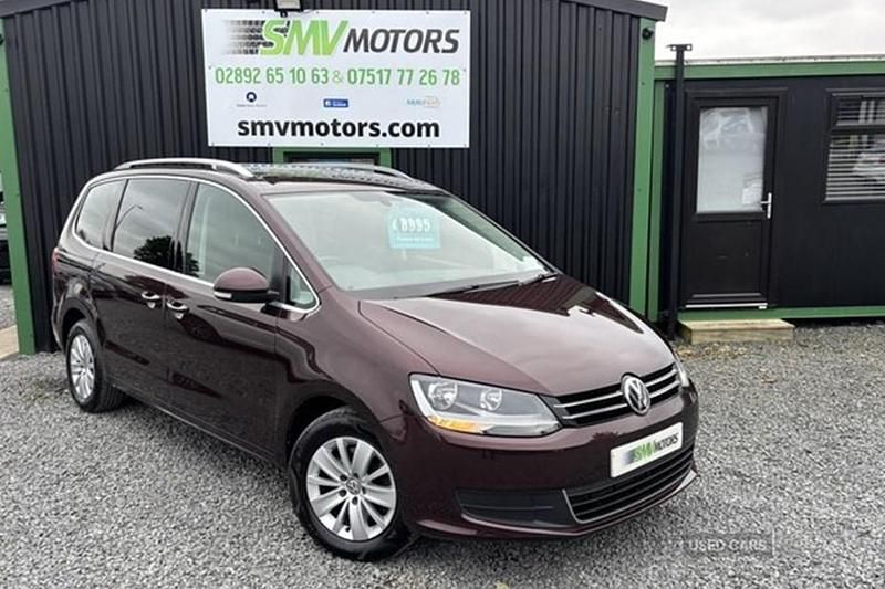 Used VW Sharan SE 150 HP (110 kW) 2017 Red MPV