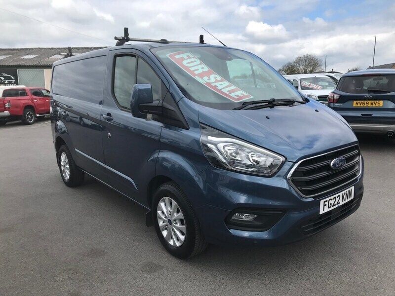 Blue Used 2022 Ford Transit Custom Limited Van | £10,990 - Image 1/4