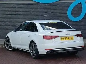 Used Audi A4 Black Edition 150 HP (110 kW) 2017 White Sedan