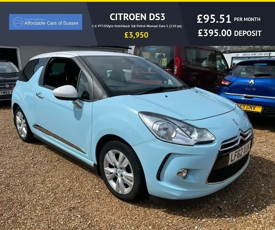Used Citroën DS3 120 HP (88 kW) 2012 Blue Hatchback