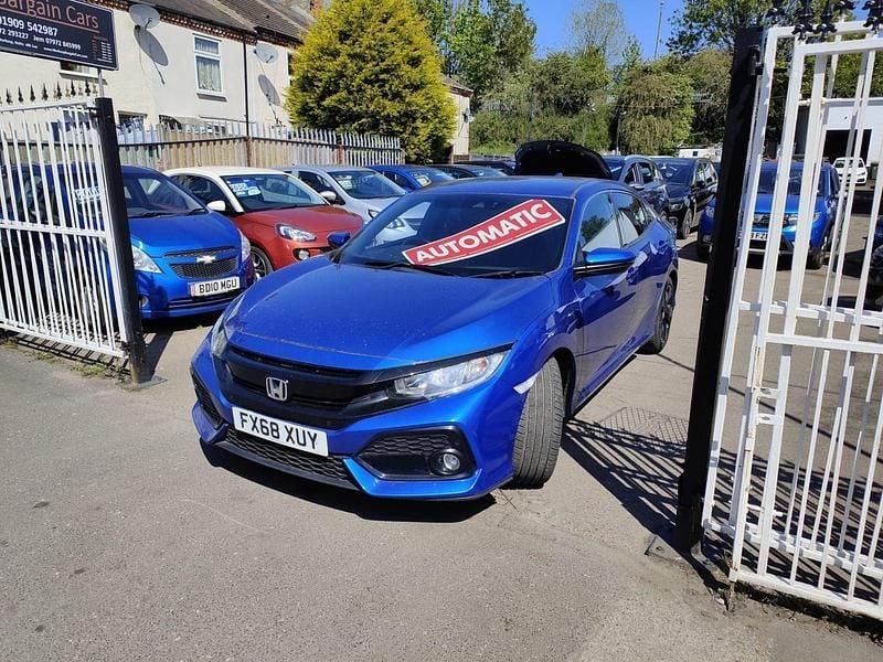 Begagnad Honda Civic SR 2018 Blå Halvkombi