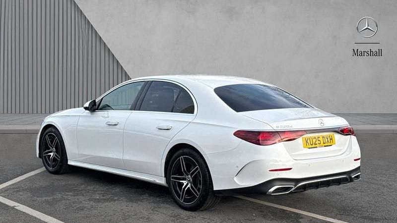 Used Mercedes E220 AMG Line Premium 197 HP (144 kW) 2025 Manufaktur opalite white bright