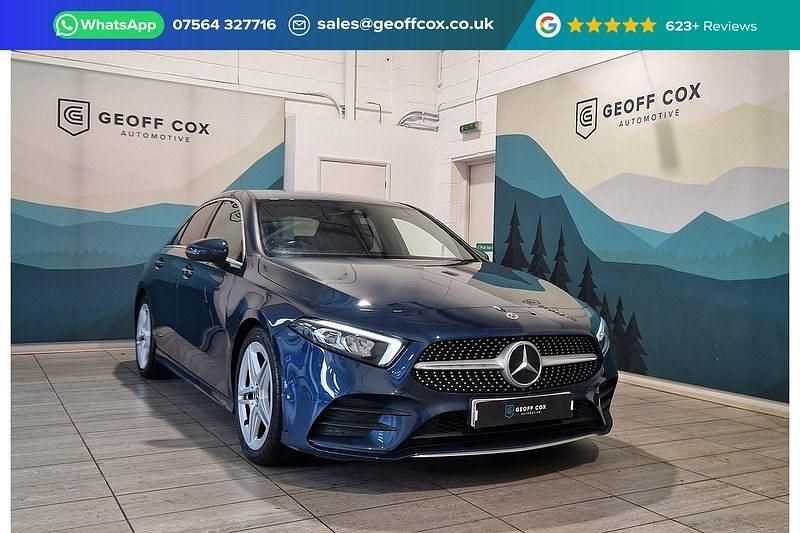 Used Mercedes A180 AMG line 2021 Blue Sedan