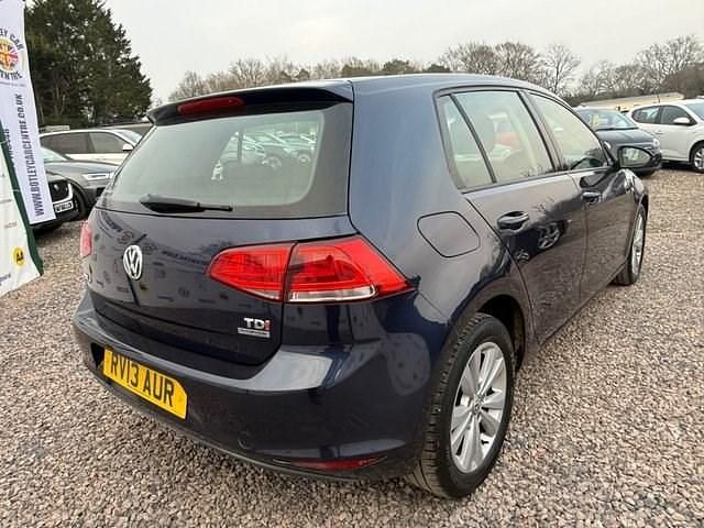 Used VW Golf VII SE 105 HP (77 kW) 2013 Blue Hatchback