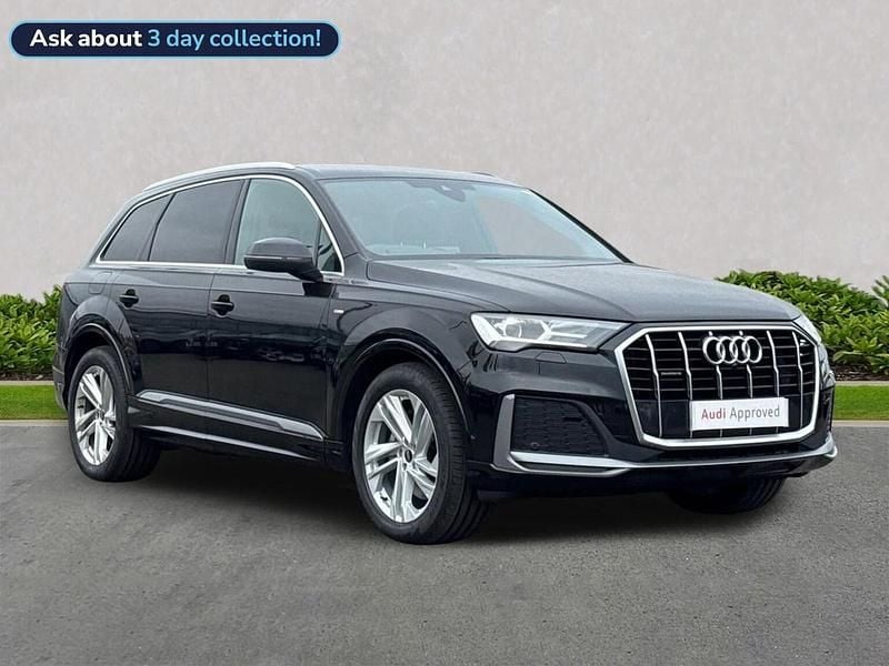 Black Used 2022 Audi Q7 S-Line SUV | £39,688 (Fair price) - Image 1/4