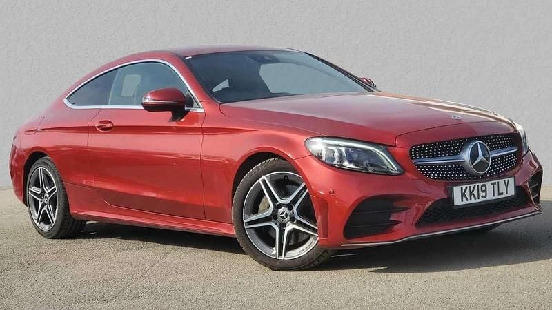 Red Used 2019 Mercedes C300 AMG Line Premium Coupe | £18,950 (Super price) - Image 1/4