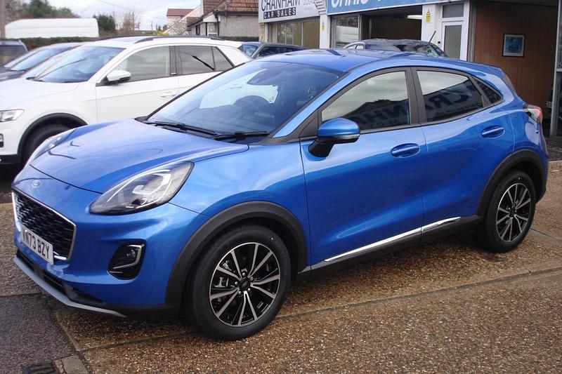 Used Ford Puma Titanium 125 HP (91 kW) 2023 Desert island blue metallic SUV