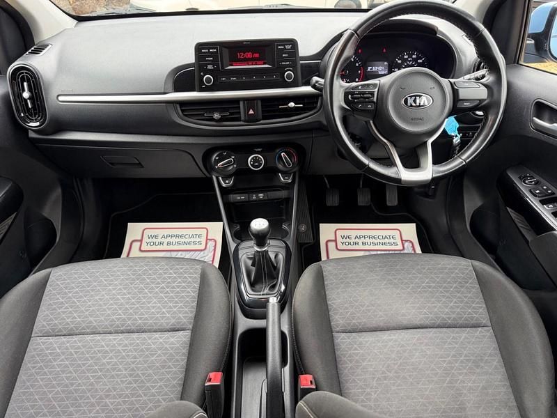 Used Kia Picanto 83 HP (61 kW) 2017 Blue Hatchback