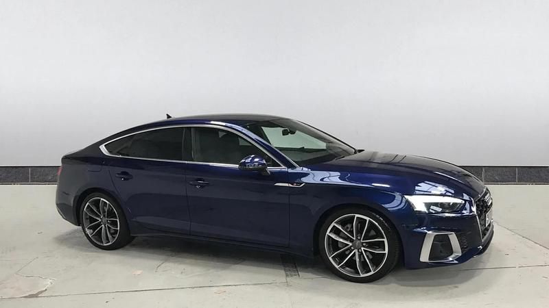 Used Audi A5 S-Line 204 HP (150 kW) 2020 Blue Hatchback