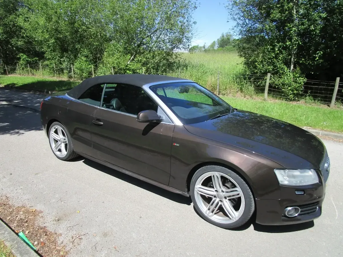 Used Audi A5 Cabriolet S-Line 2011 Brown Cabriolet