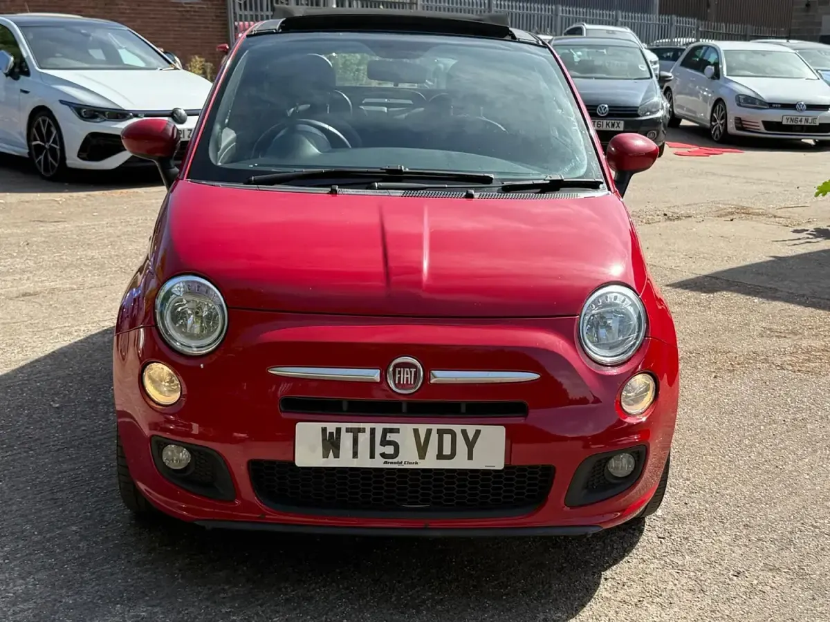 Used Fiat 500C S 69 HP (50 kW) 2015 Red Cabriolet