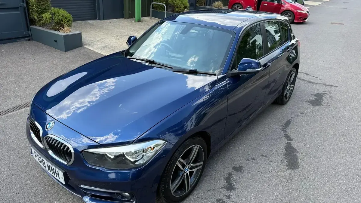 Used BMW 116 Sport Line 2018 Blue Hatchback