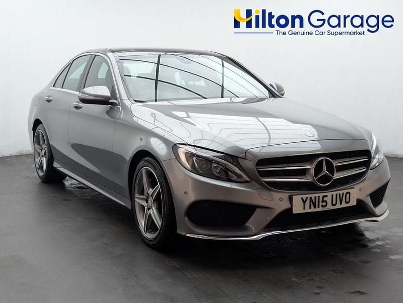 Silver Used 2015 Mercedes C220 AMG line Sedan | £13,700 (Fair price) - Image 1/2