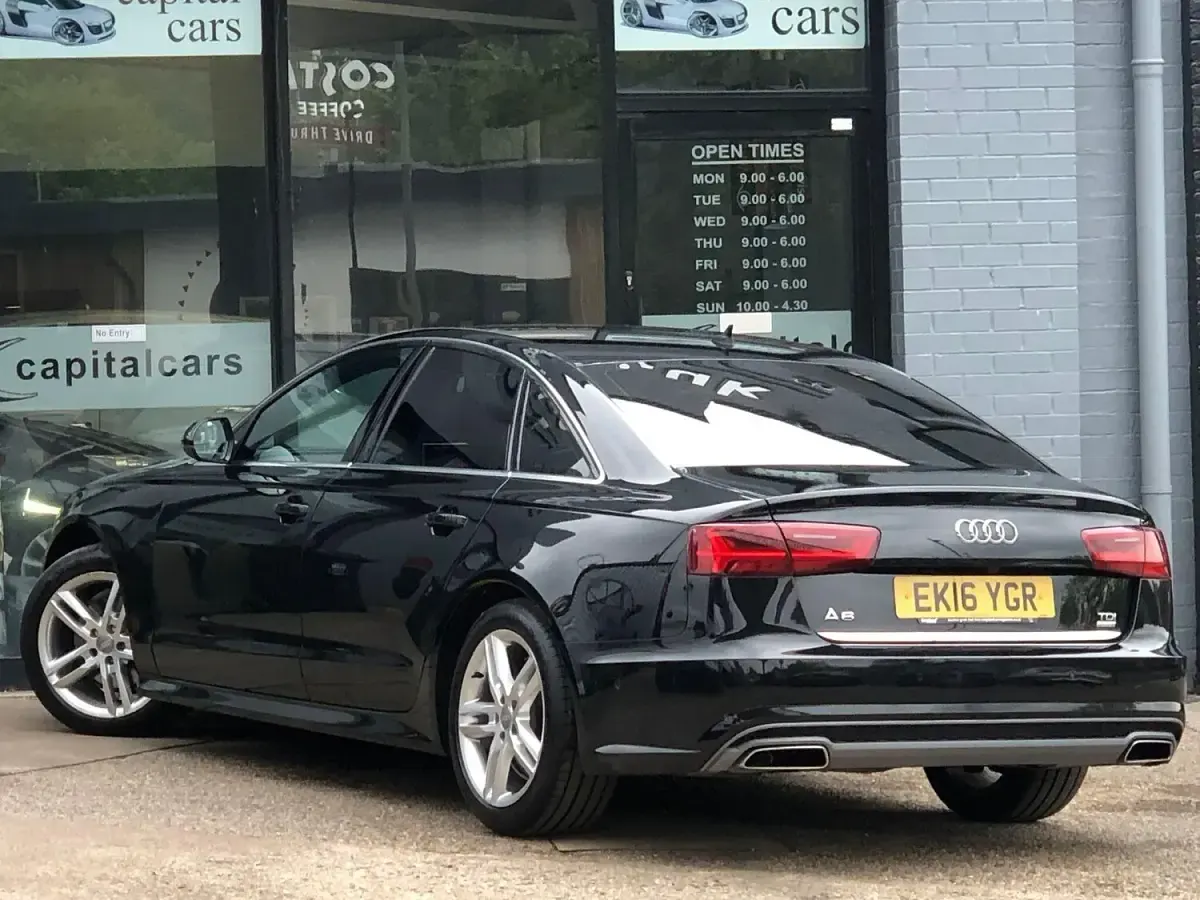 Used Audi A6 S-Line 190 HP (139 kW) 2016 Black Sedan