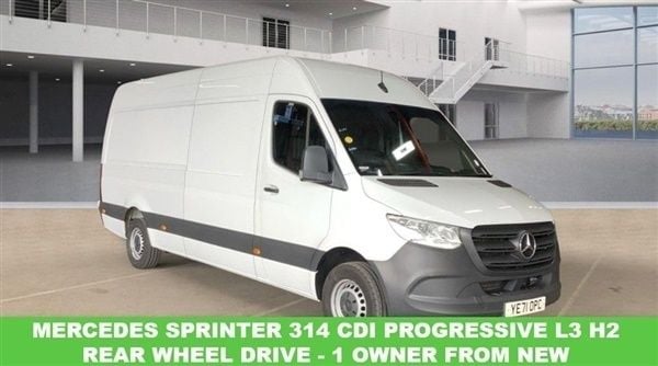 White Used 2021 Mercedes Sprinter Progressive Van | £20,748 (Fair price) - Image 1/1