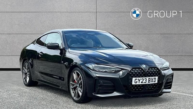 Black sapphire metallic paint Used 2023 BMW M440 Shadowline Sedan | £36,295 (Good price) - Image 1/4