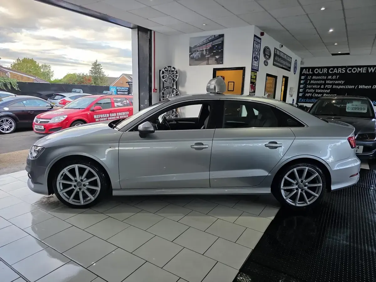 Used Audi A3 S-Line 184 HP (135 kW) 2015 Silver Sedan
