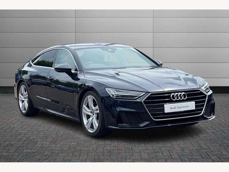Firmament blue Used 2021 Audi A7 S-Line Hatchback | £29,150 (Fair price) - Image 1/4