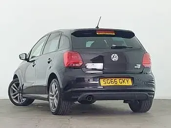 Used VW Polo R-line 90 HP (66 kW) 2016 Black Hatchback