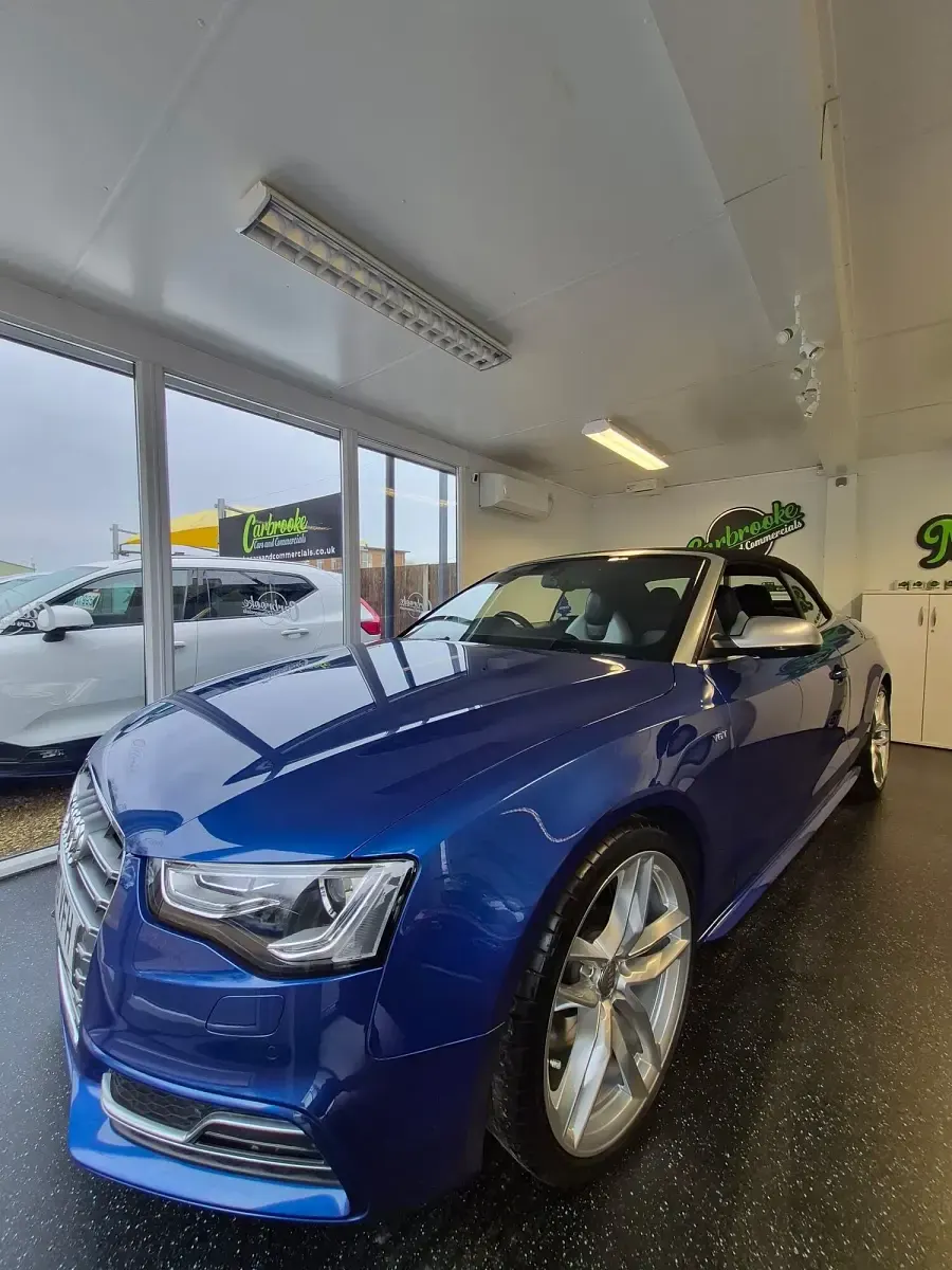 Used Audi A5 Cabriolet Advanced 500 HP (367 kW) 2015 Blue Cabriolet