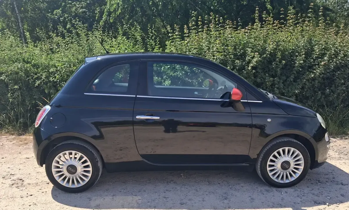 Used Fiat 500 Lounge 69 HP (50 kW) 2009 Black Cabriolet