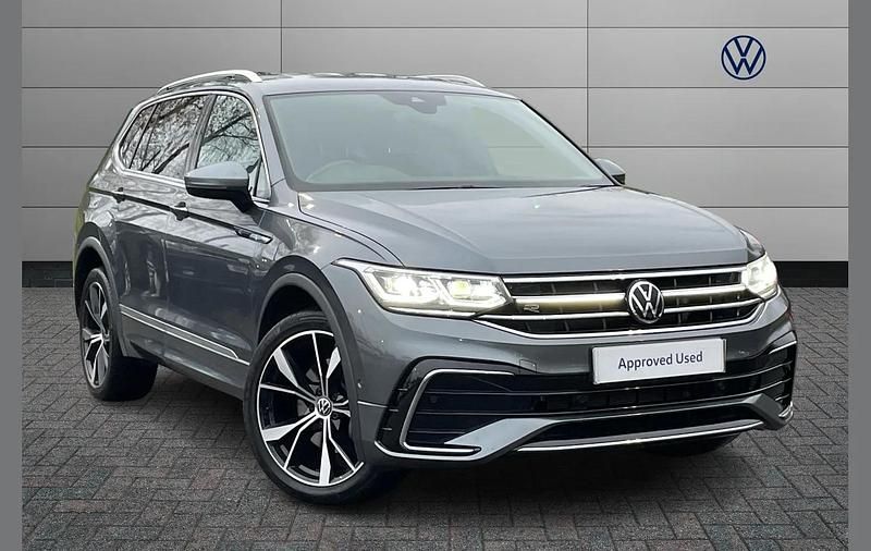 Grey Used 2022 VW Tiguan Allspace R-line SUV | £26,489 (Good price) - Image 1/4