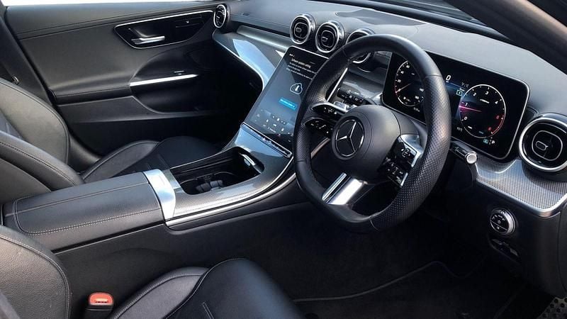 Used Mercedes C300 AMG line 265 HP (194 kW) 2022 Black Estate